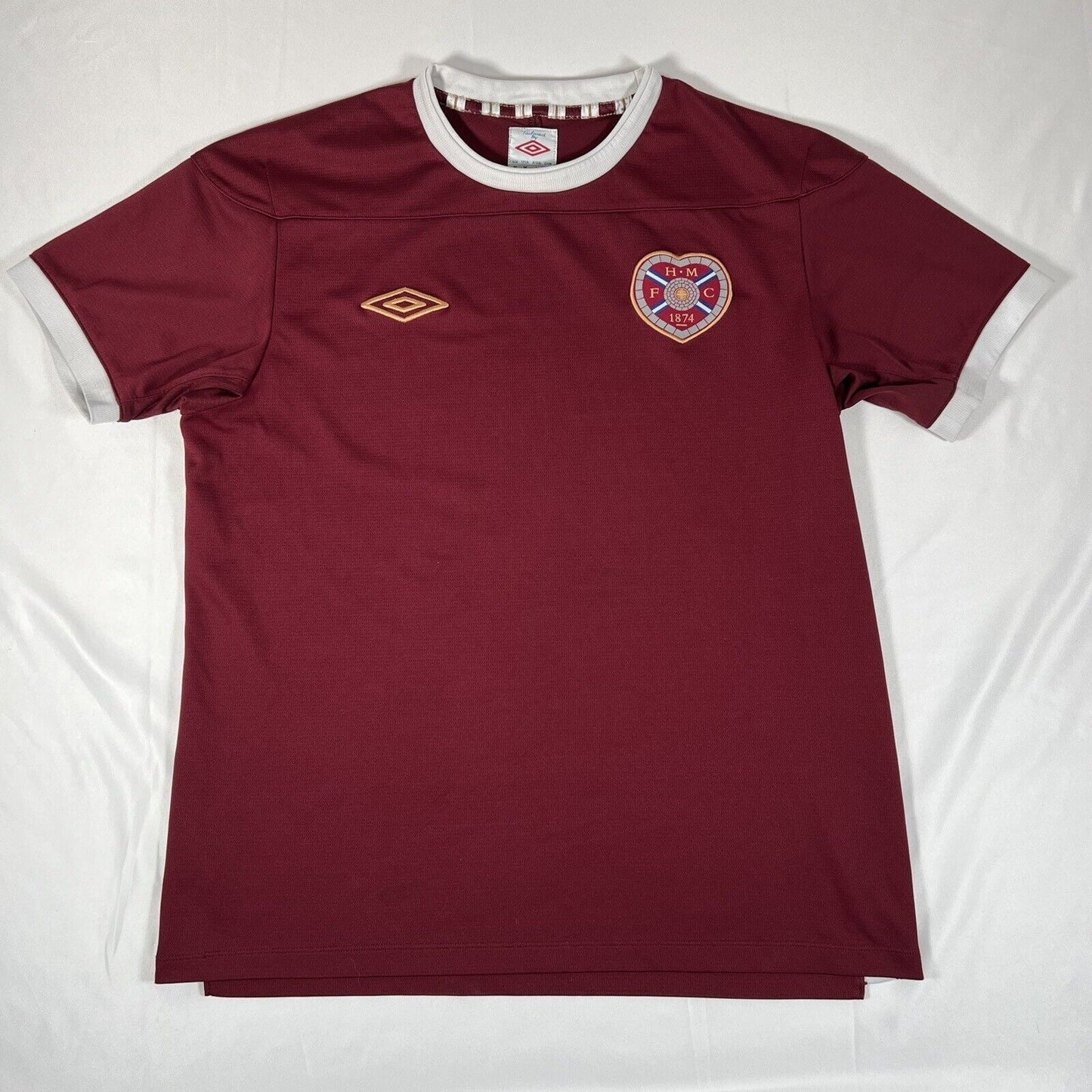Heart of Midlothian Hearts 2022/2023 Home Football Shirt Medium - Football Shirt Kingdom