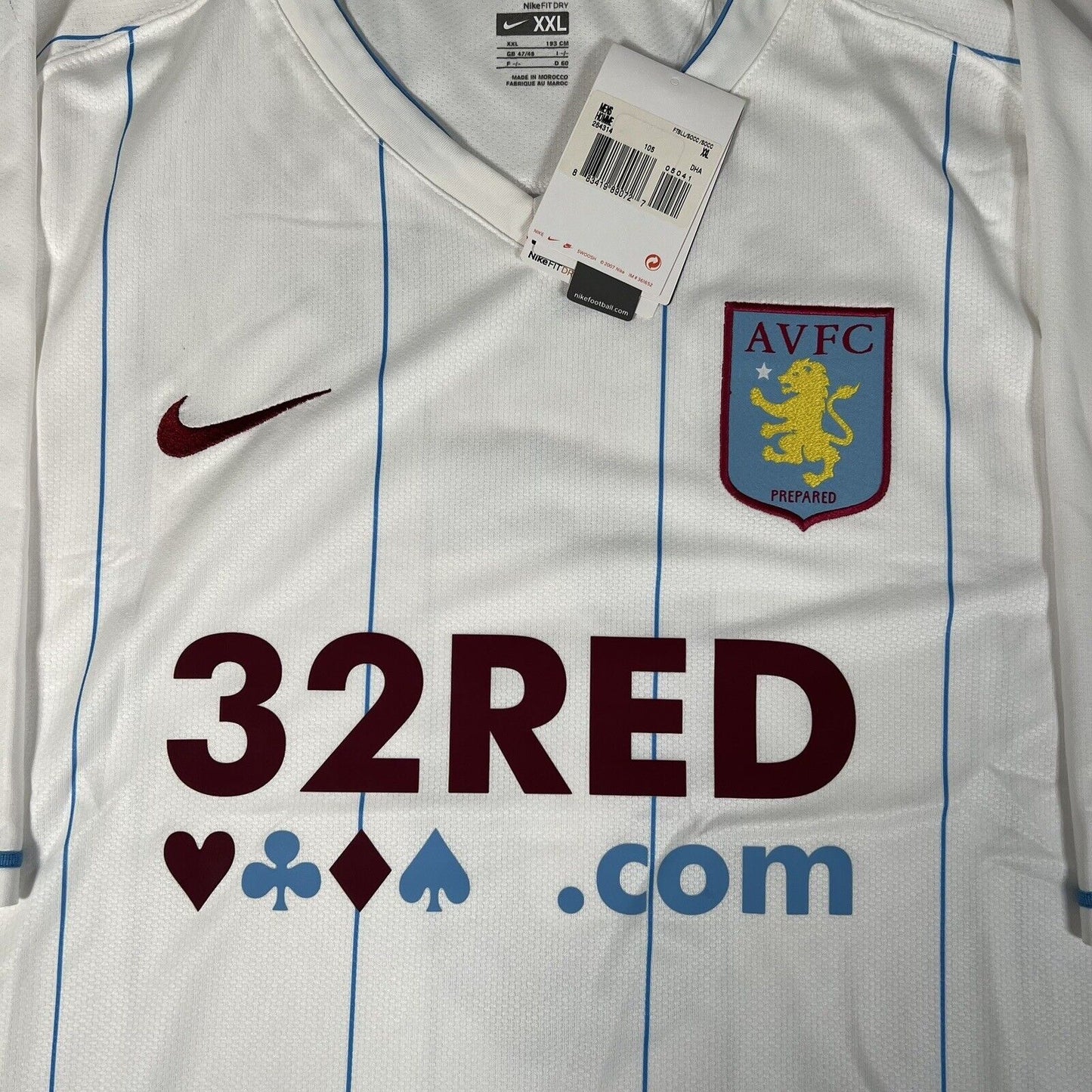 BARRY 6 Aston Villa 2007/2008 Away Football Shirt BNWT XXL - Football Shirt Kingdom
