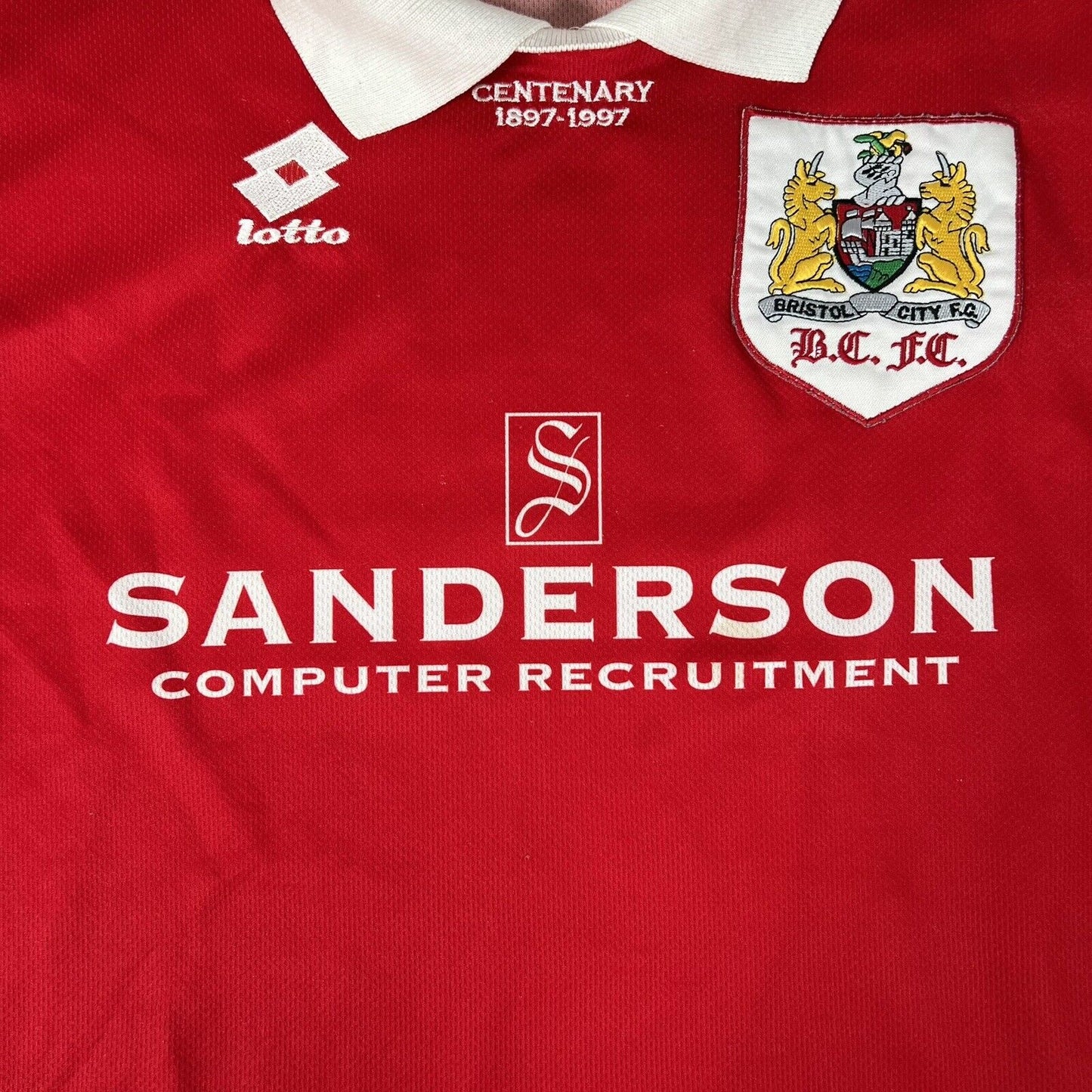 Bristol City 1996/1997 Centenary Home Football Shirt Medium - Football Shirt Kingdom