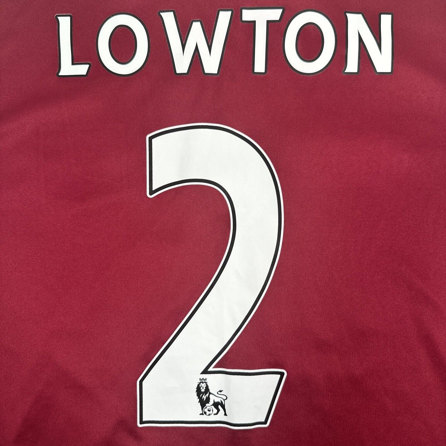 Aston Villa LOWTON 2 2012/2013 Home Football Shirt XL - Football Shirt Kingdom