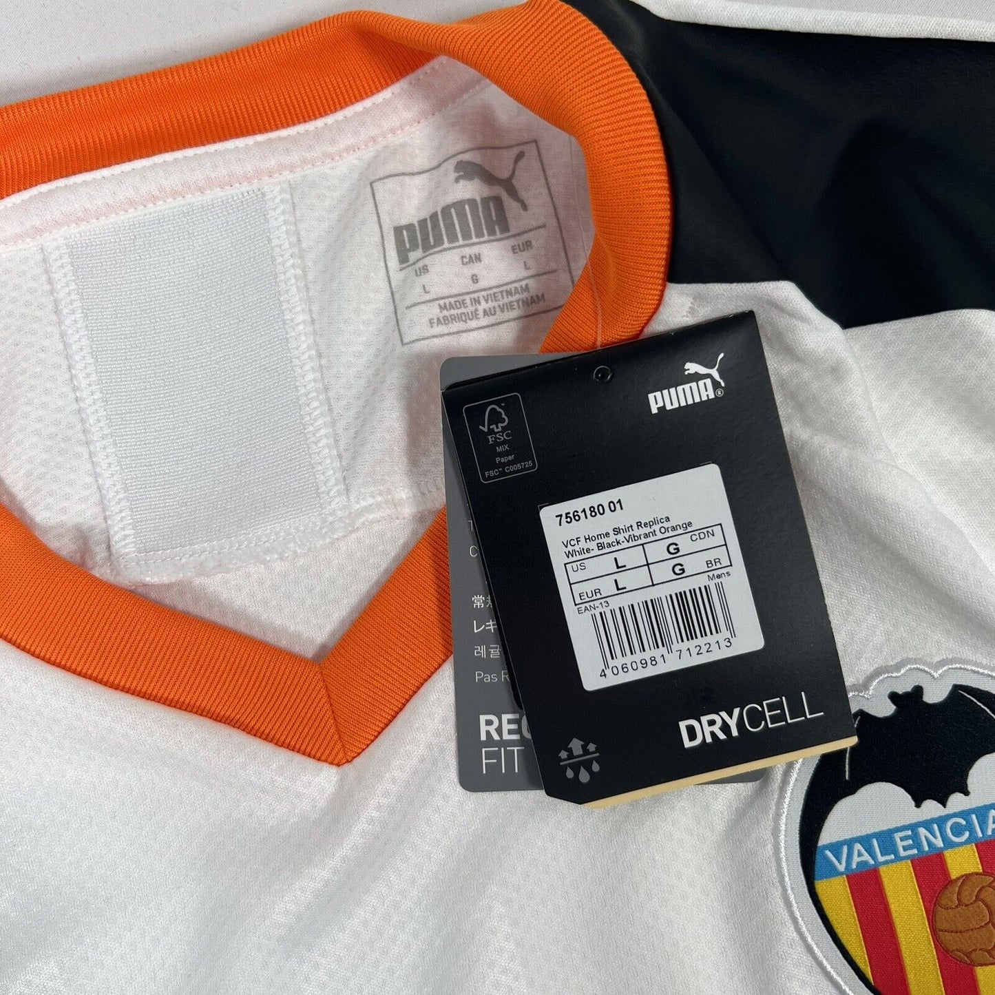 valencia 2019 2020 home football shirt men s large bnwt3