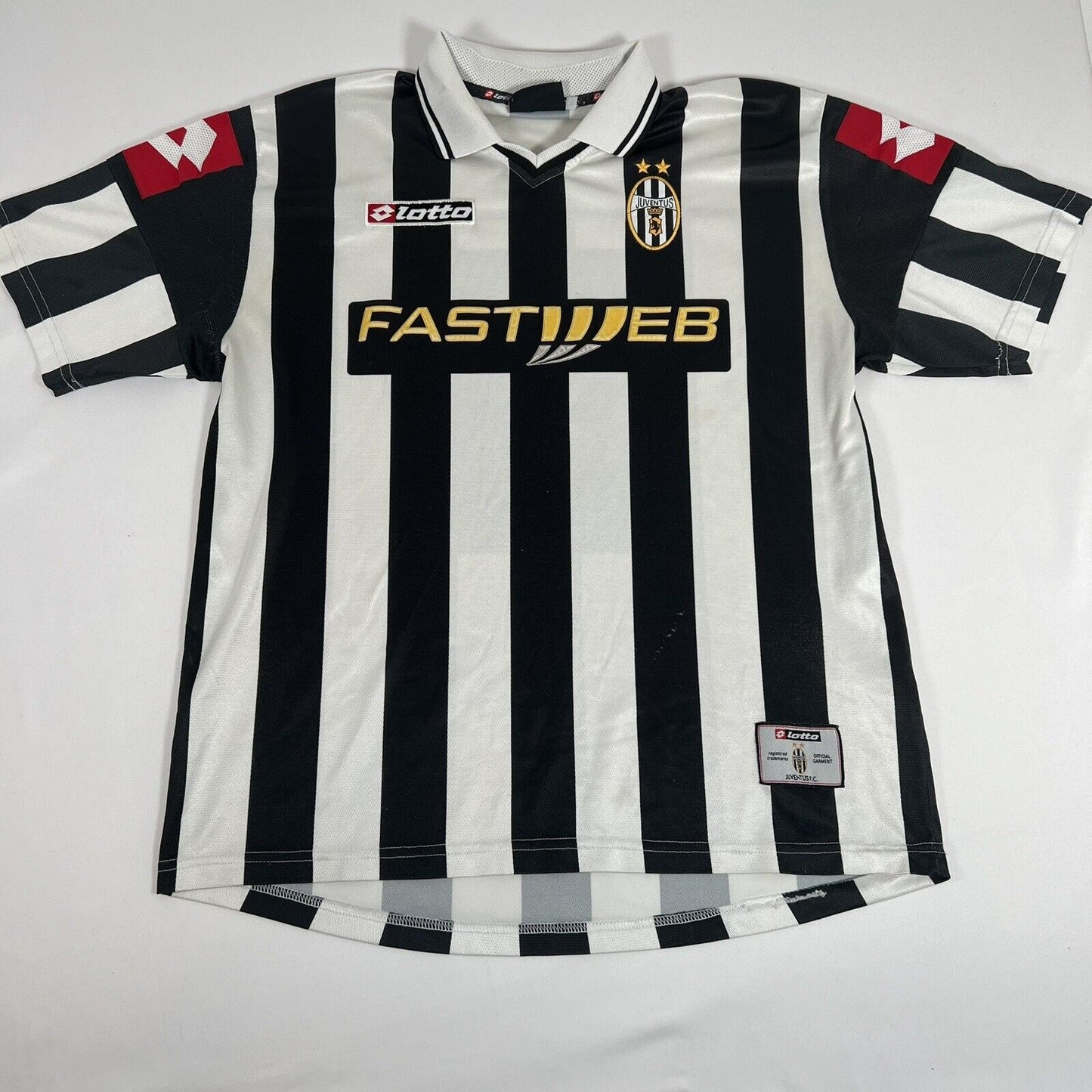 juventus 2001 2002 home football shirt men s large2