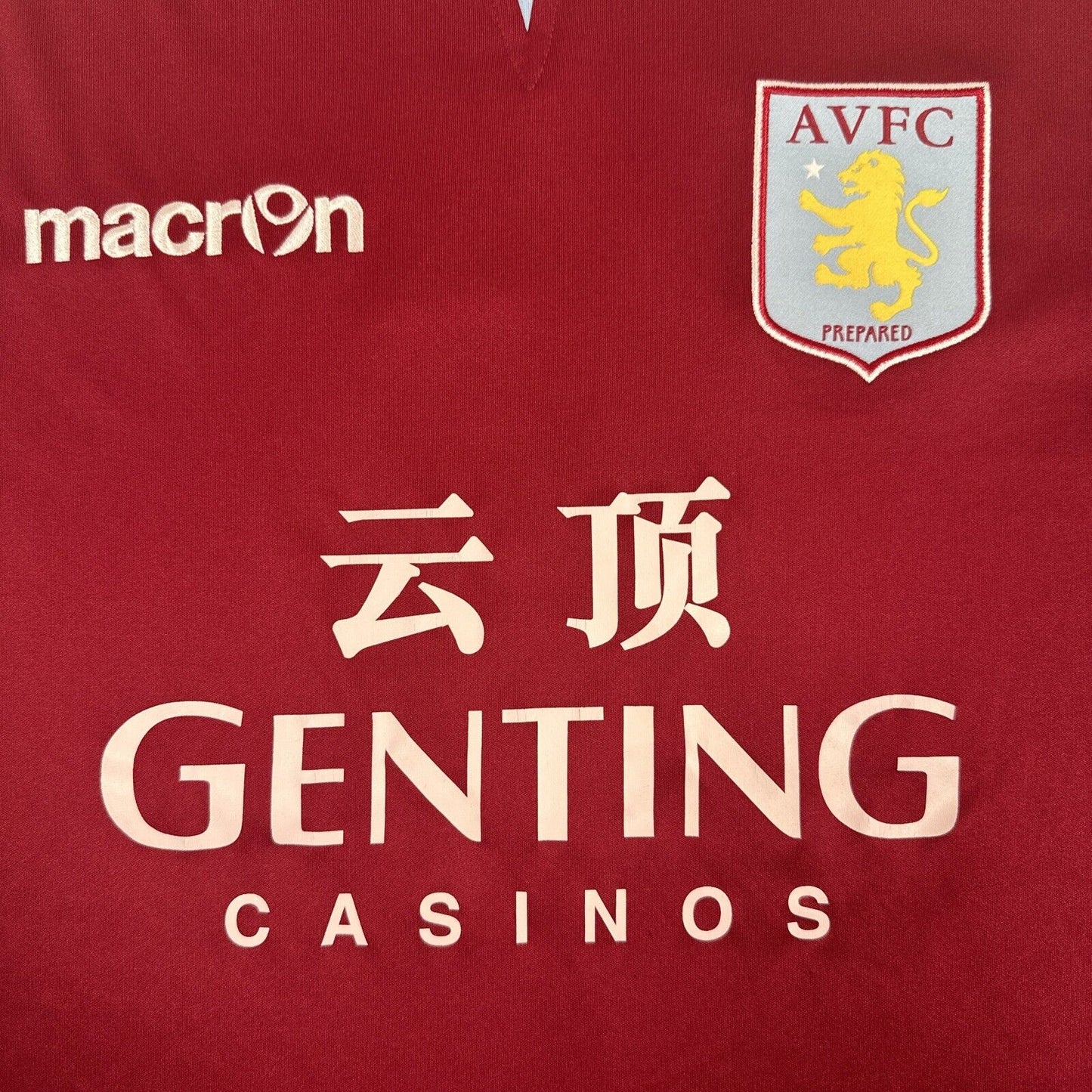 lowton aston villa 2012 2013 home football shirt xl2