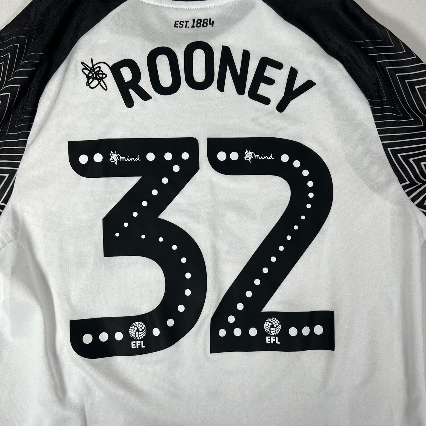 Derby County ROONEY 32 2019/2020 Home Football Shirt Medium BNWT - Football Shirt Kingdom