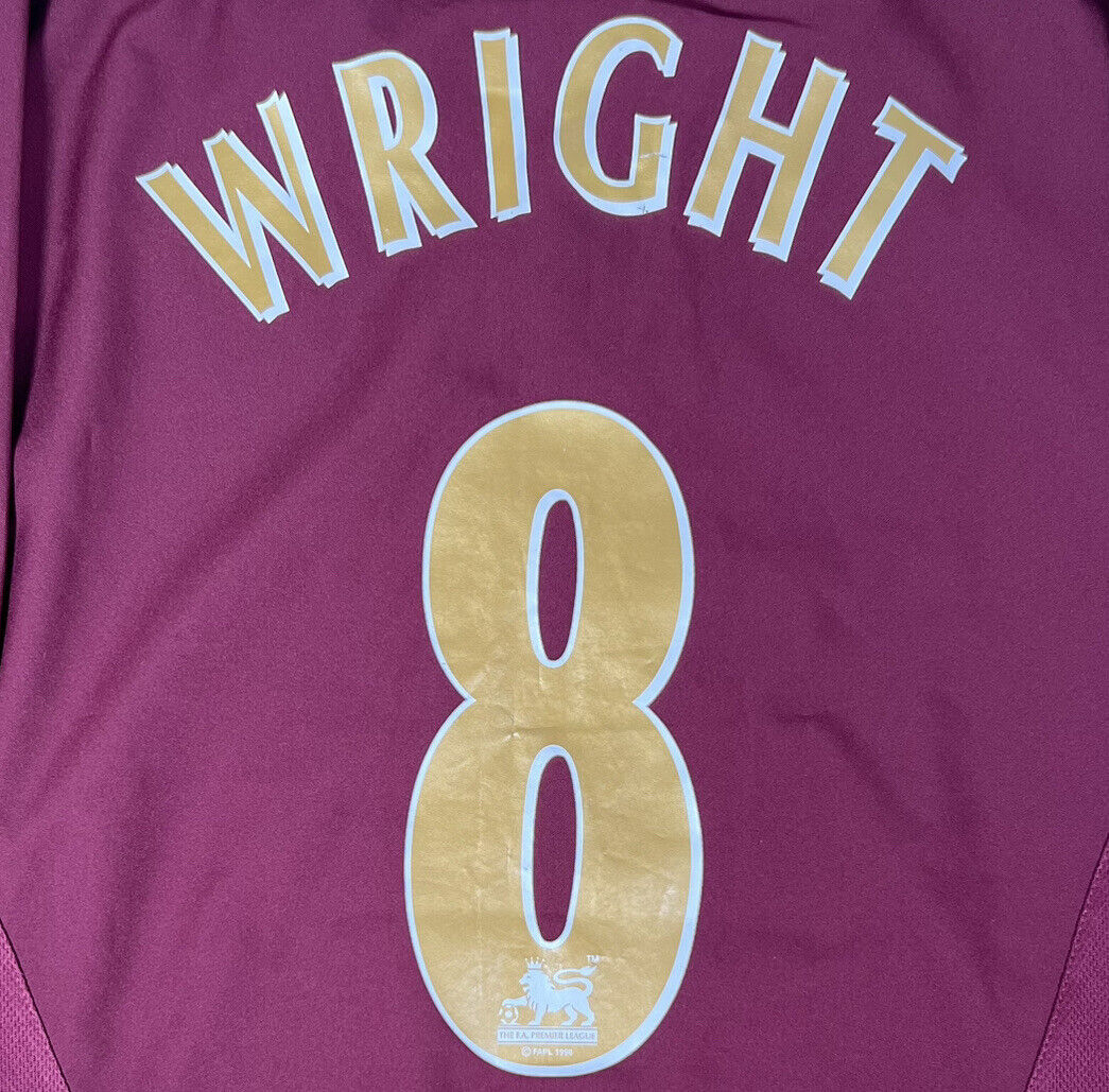 WRIGHT 8 Arsenal 2005/2006 Home Football Shirt Men’s Medium - Football Shirt Kingdom