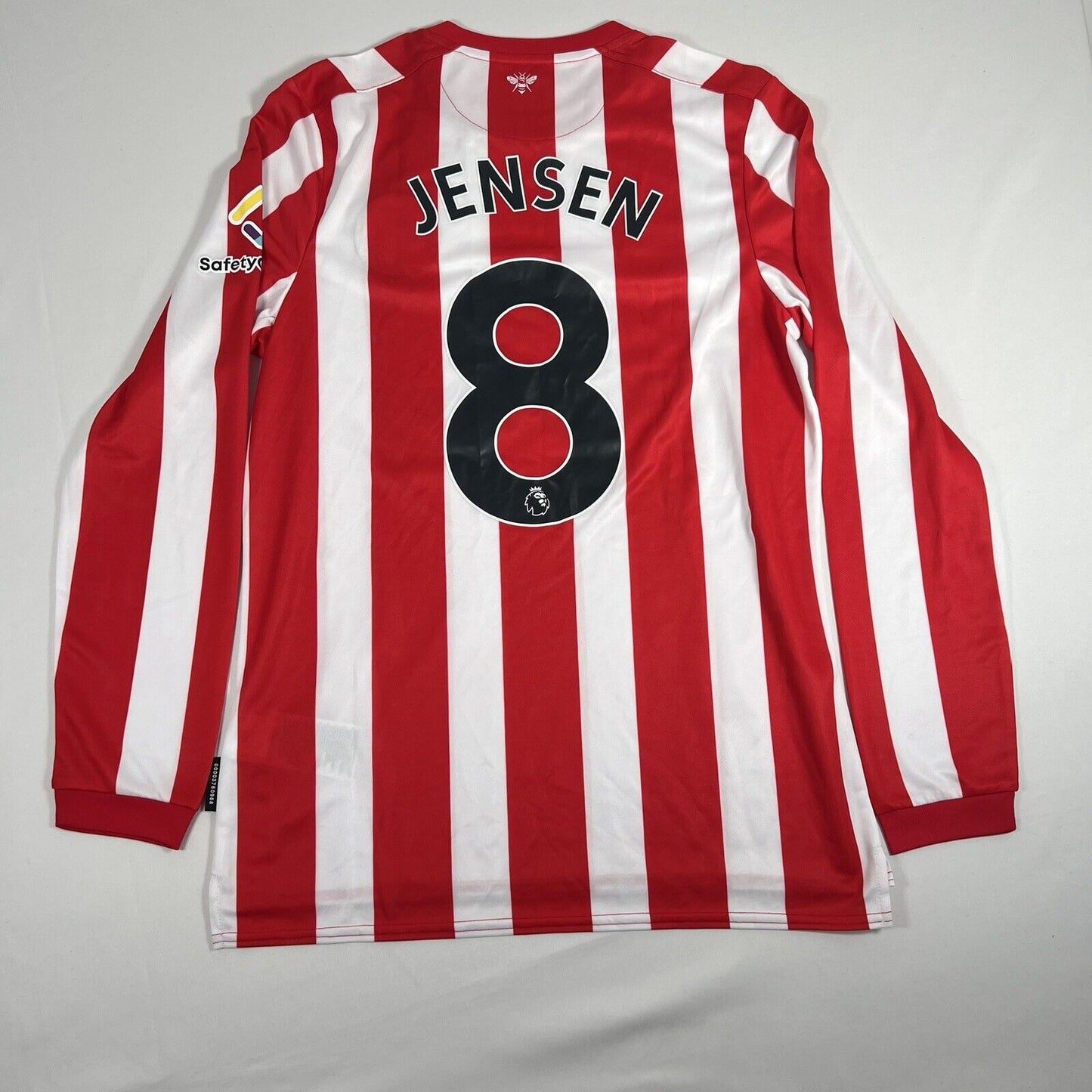 jenson brentford 2021 2022 2023 home football shirt long sleeve bnwt medium4