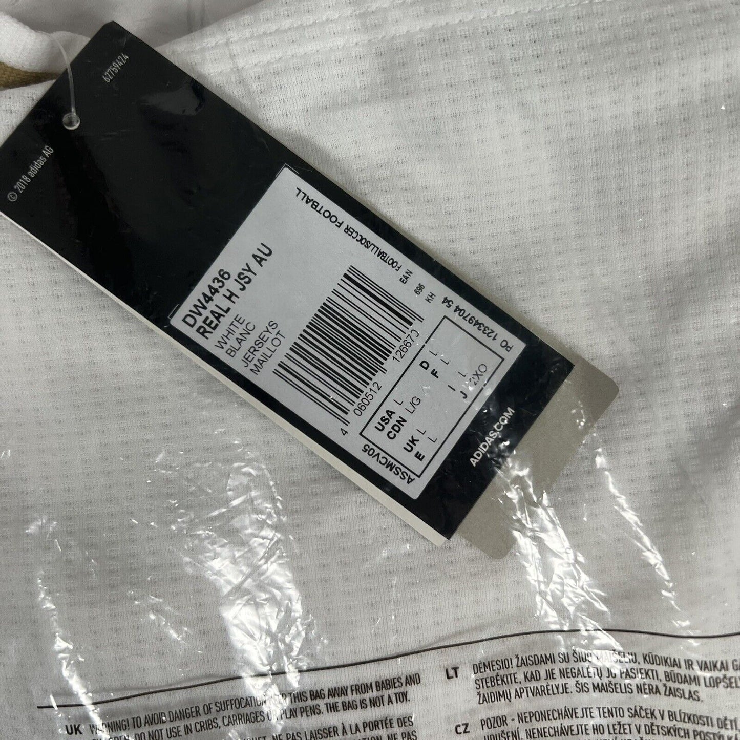 bnwt real madrid 2019 2020 home football shirt player spec large2