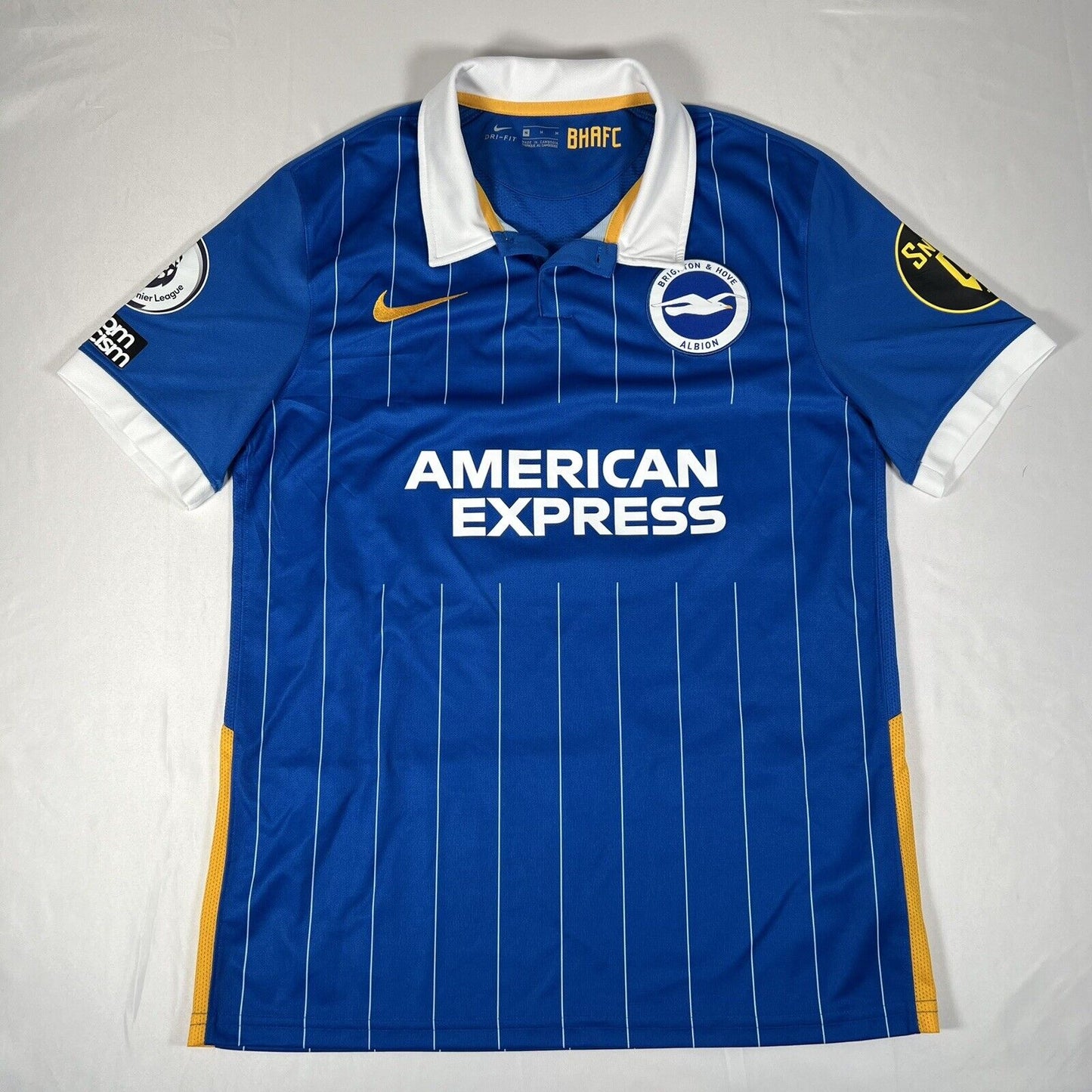 bissouma 8 brighton 2020 2021 home match spec football shirt boxed6