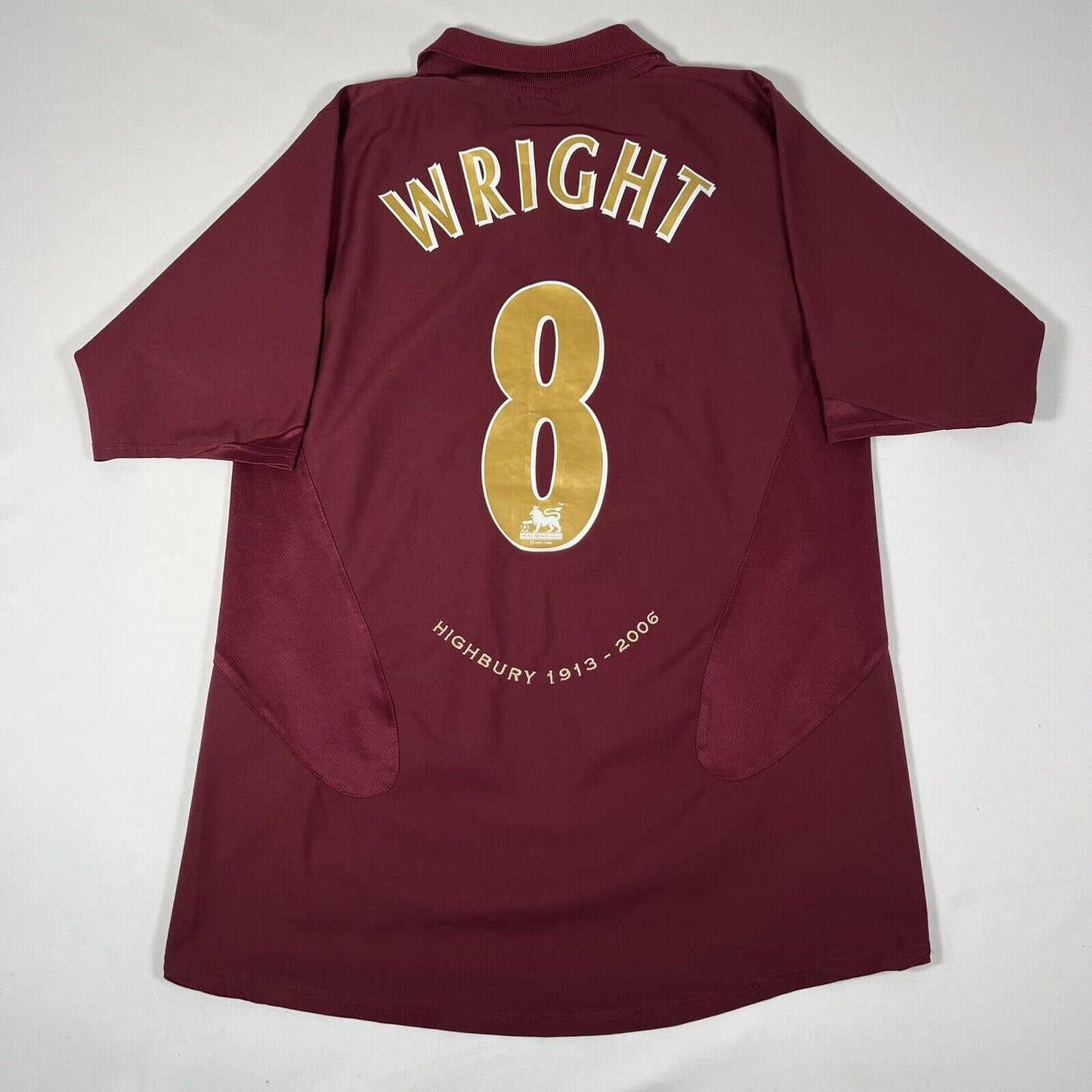 wright 8 arsenal 2005 2006 home football shirt men s medium2