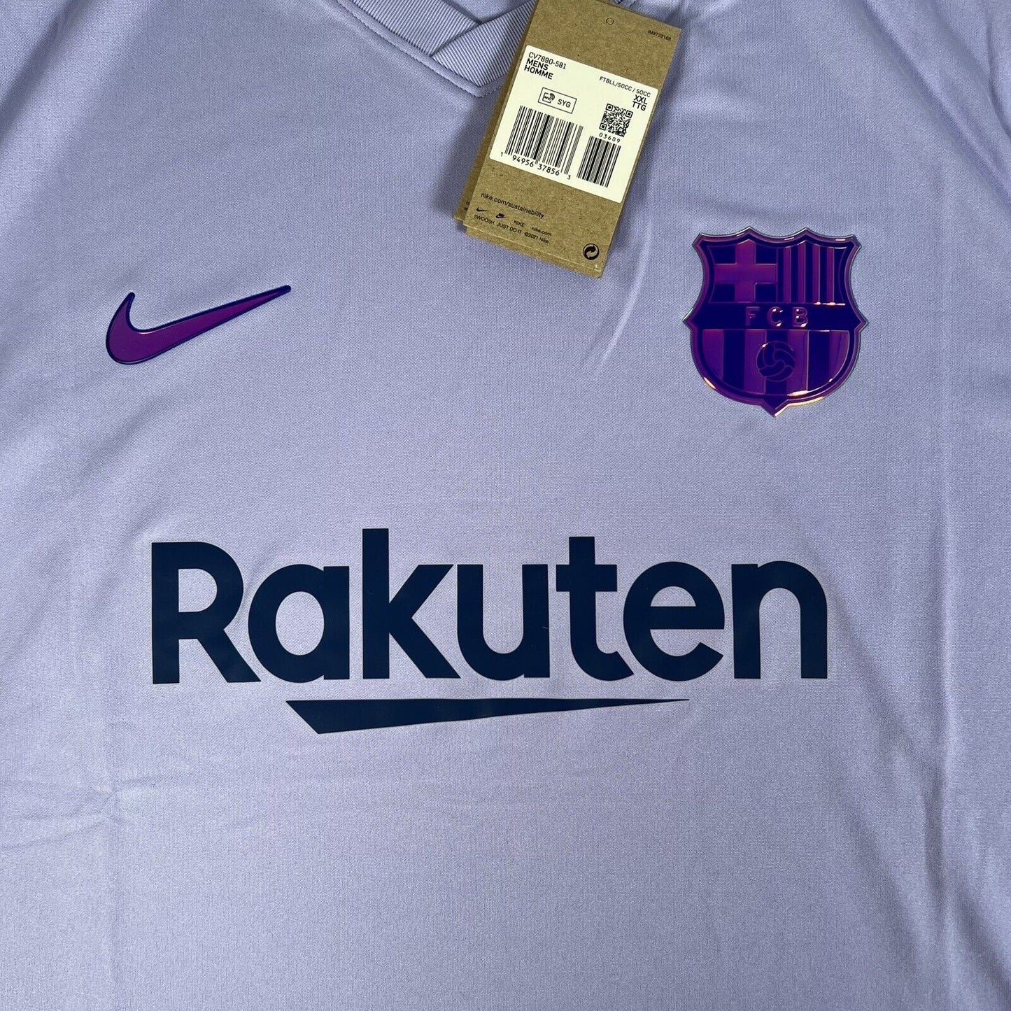 Barcelona 2021/2022 Away Football Shirt BNWT XXL 2XL - Football Shirt Kingdom