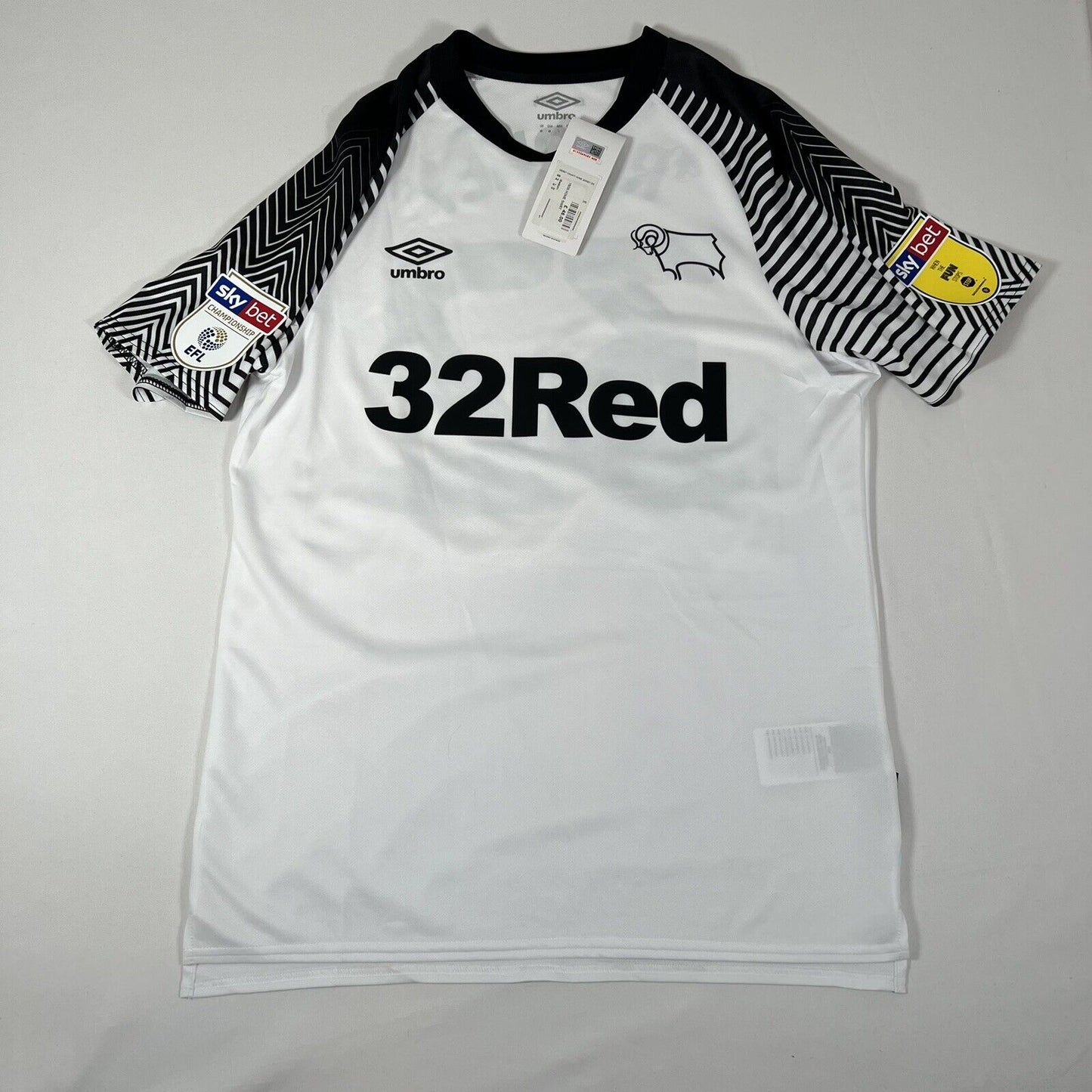 bnwt rooney 32 derby 2019 2020 home football shirt medium4