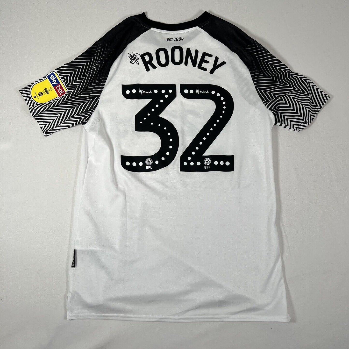 bnwt rooney 32 derby 2019 2020 home football shirt medium2