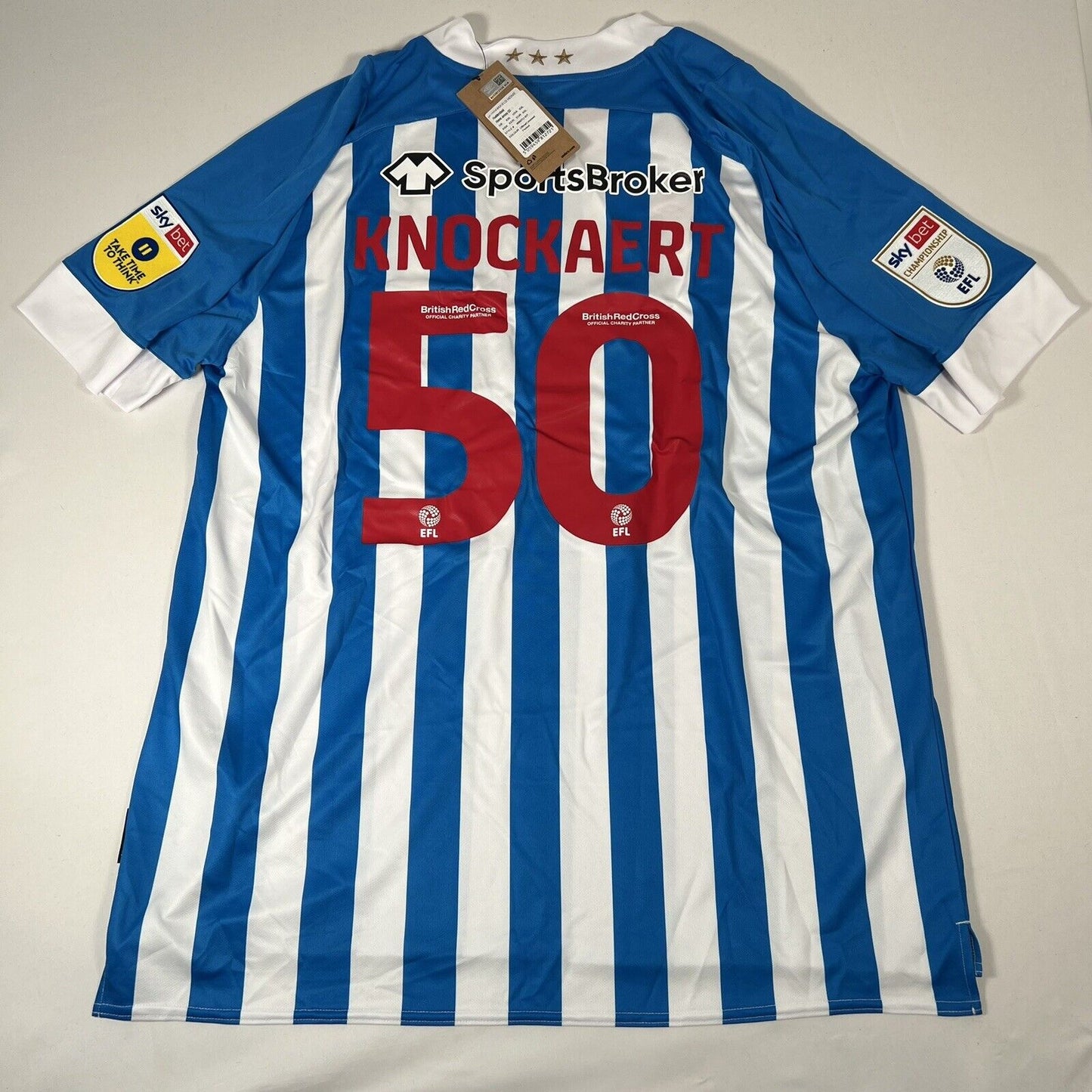 knockaert 50 huddersfield 2022 2023 home football shirt bnwt xxl4