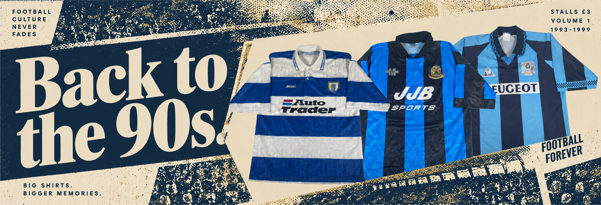 Back to the 90s — original Reading, Wigan Athletic and Coventry City football shirts