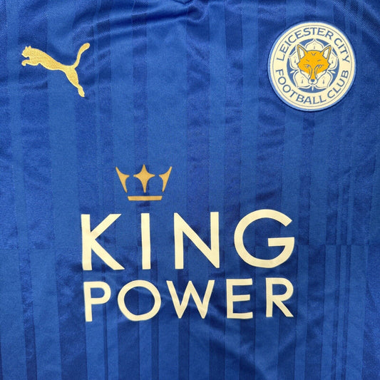 Leicester City 2016/2017 Home Football Shirt  Men’s Large - Football Shirt Kingdom