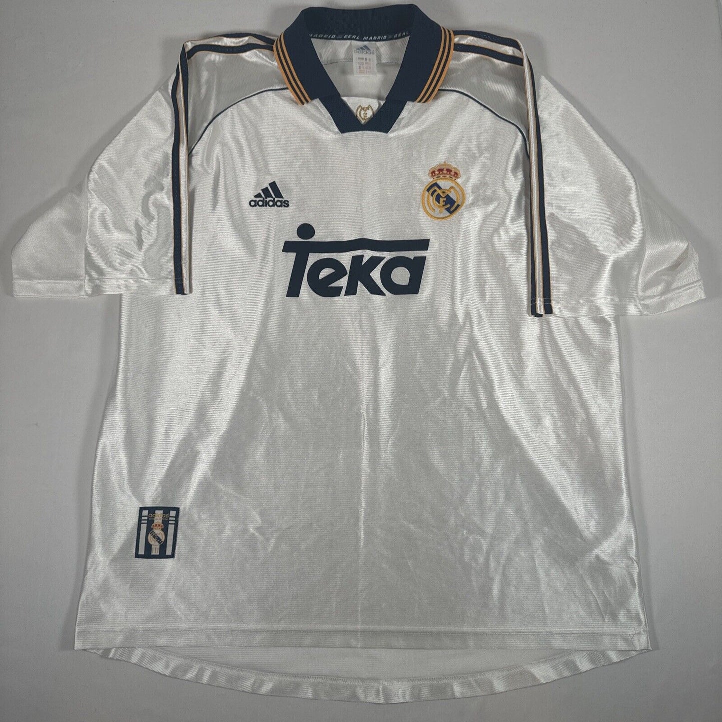 Real Madrid 1998/1999/2000 Home Football Shirt  Men’s XL