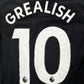 GREALISH 10 Manchester City 2022/2023 Away Football Shirt Long Sleeve Medium