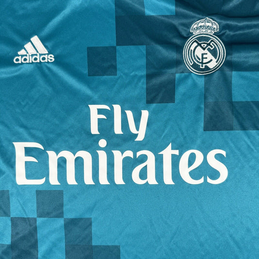 Real Madrid 2017/2018 Third Football Shirt  Men’s Large - Football Shirt Kingdom