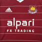 West Ham United 2014/2015 Home Football Shirt   Small