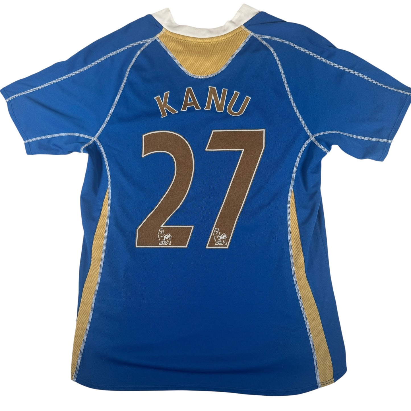 KANU 27 Portsmouth 2007/2008 Home Football Shirt  Large