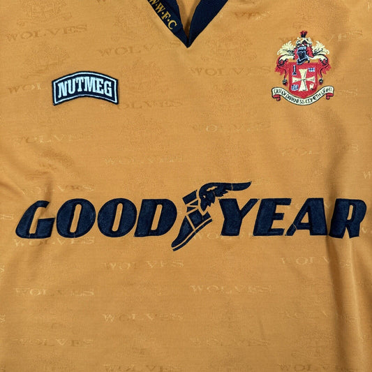 Wolverhampton Wolves 1995/1996 Home Football Shirt Men’s Medium