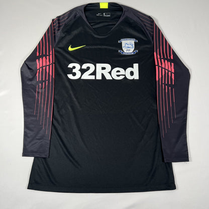 Preston North End 2018/2019 Goalkeeper Football Shirt Large — full front view