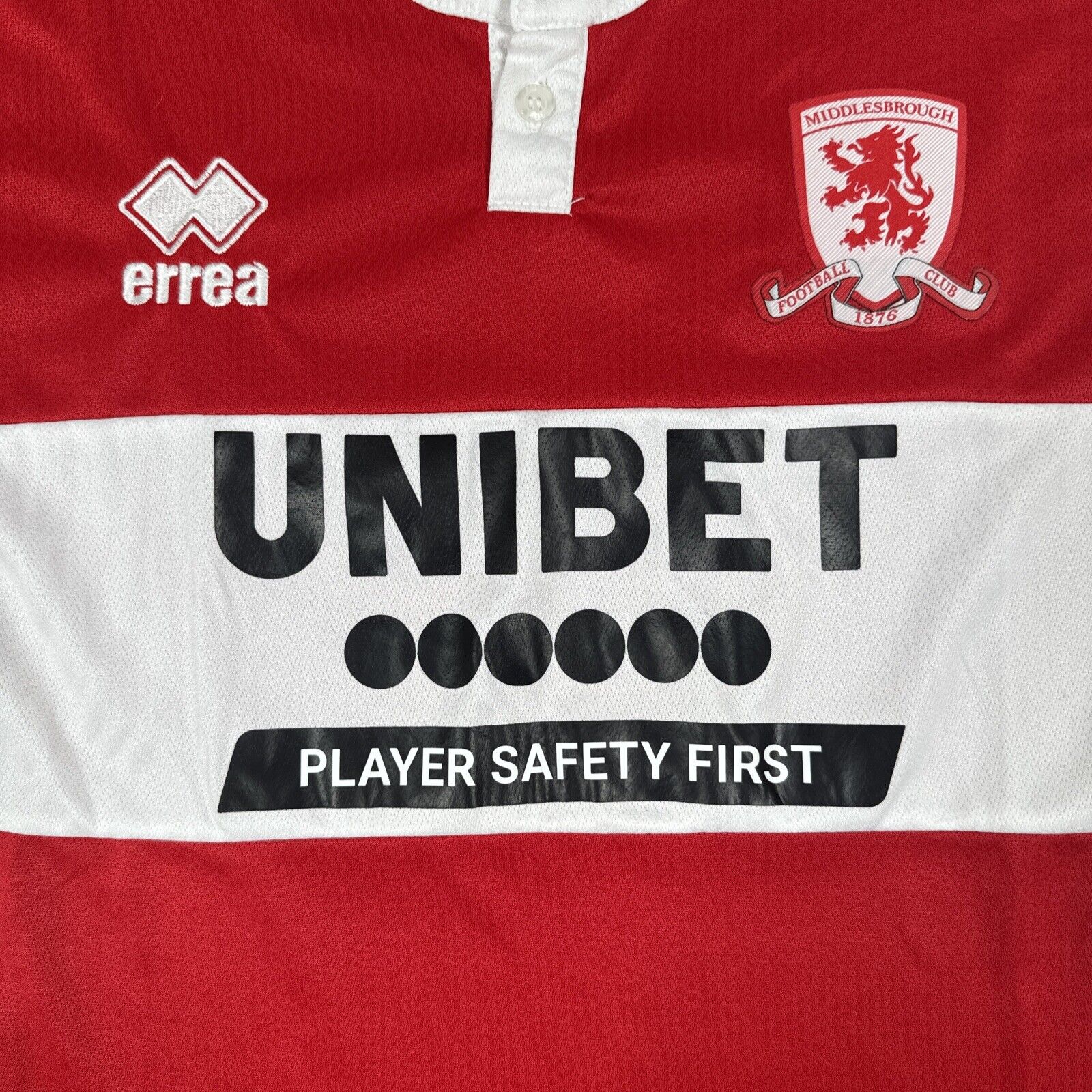 Middlesbrough 2022/2023 Home Football Shirt Men’s Medium - Football Shirt Kingdom