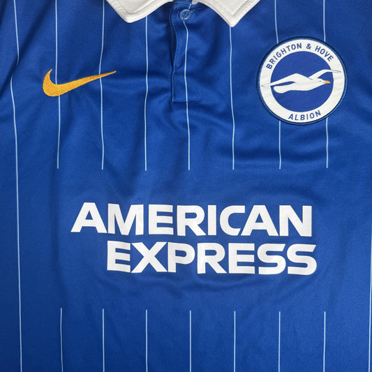 Brighton & Hove Albion 2020/2021 Home Football Shirt  Medium