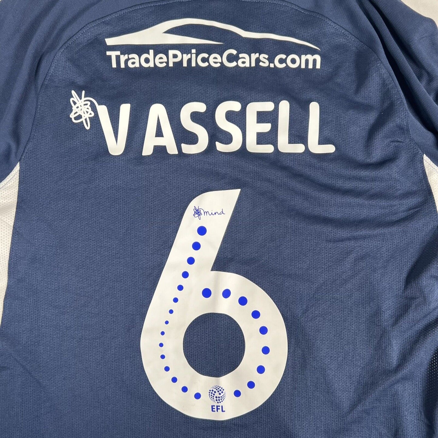 VASSELL 6 Southend United 2019/2020 Home Football Shirt  Large