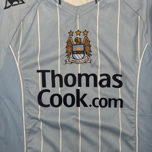 Manchester City 2007/2008 Home Football Shirt Long Sleeve  XS