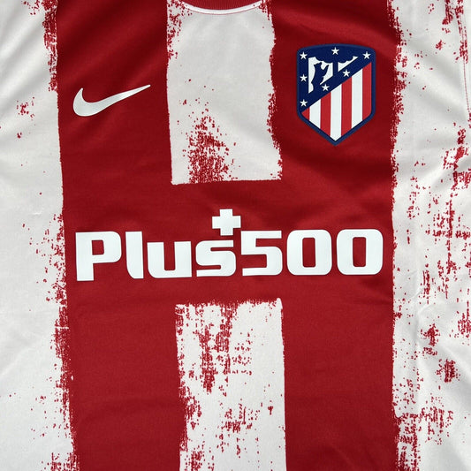 Atletico Madrid 2021/2022 Home Football Shirt   Large - Football Shirt Kingdom