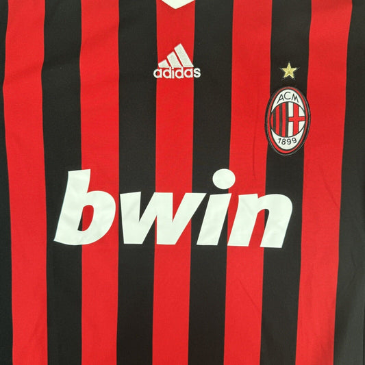 AC Milan 2009/2010 Home Football Shirt   XL - Football Shirt Kingdom