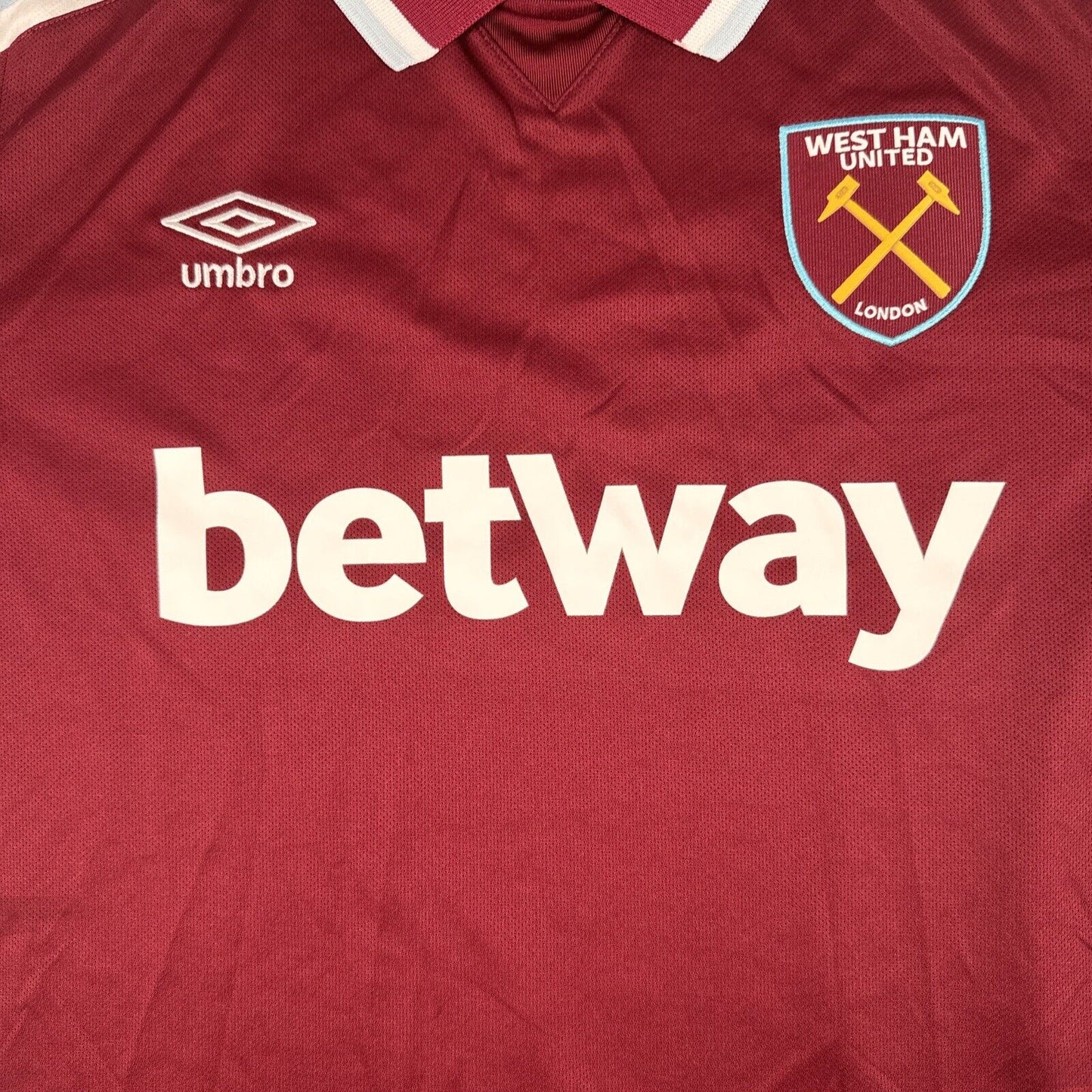 West Ham United 2021/2022 Home Football Shirt  Men’s XL - Football Shirt Kingdom