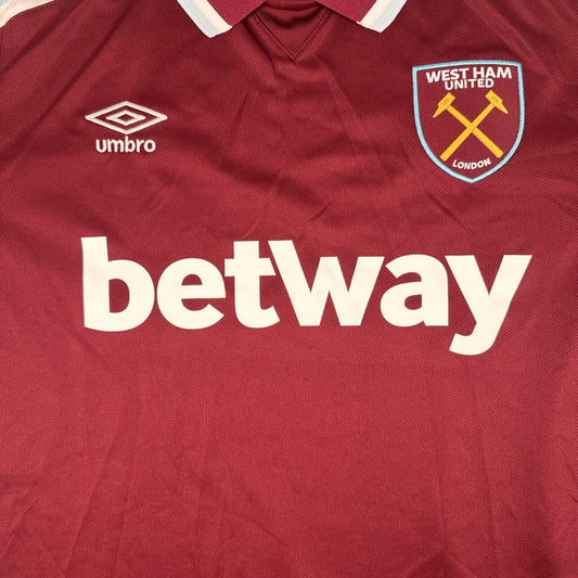 West Ham United 2021/2022 Home Football Shirt  Men’s XL - Football Shirt Kingdom