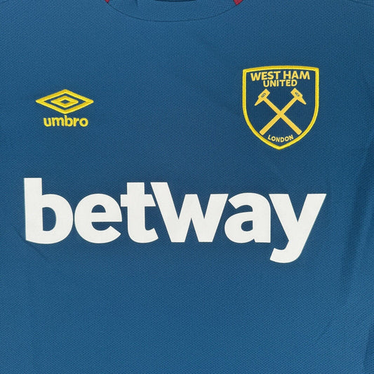 West Ham United 2018/2019 Away Football Shirt  Medium - Football Shirt Kingdom