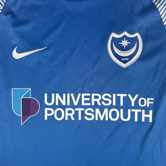 Portsmouth 2022/2023 Home Football Shirt  Large
