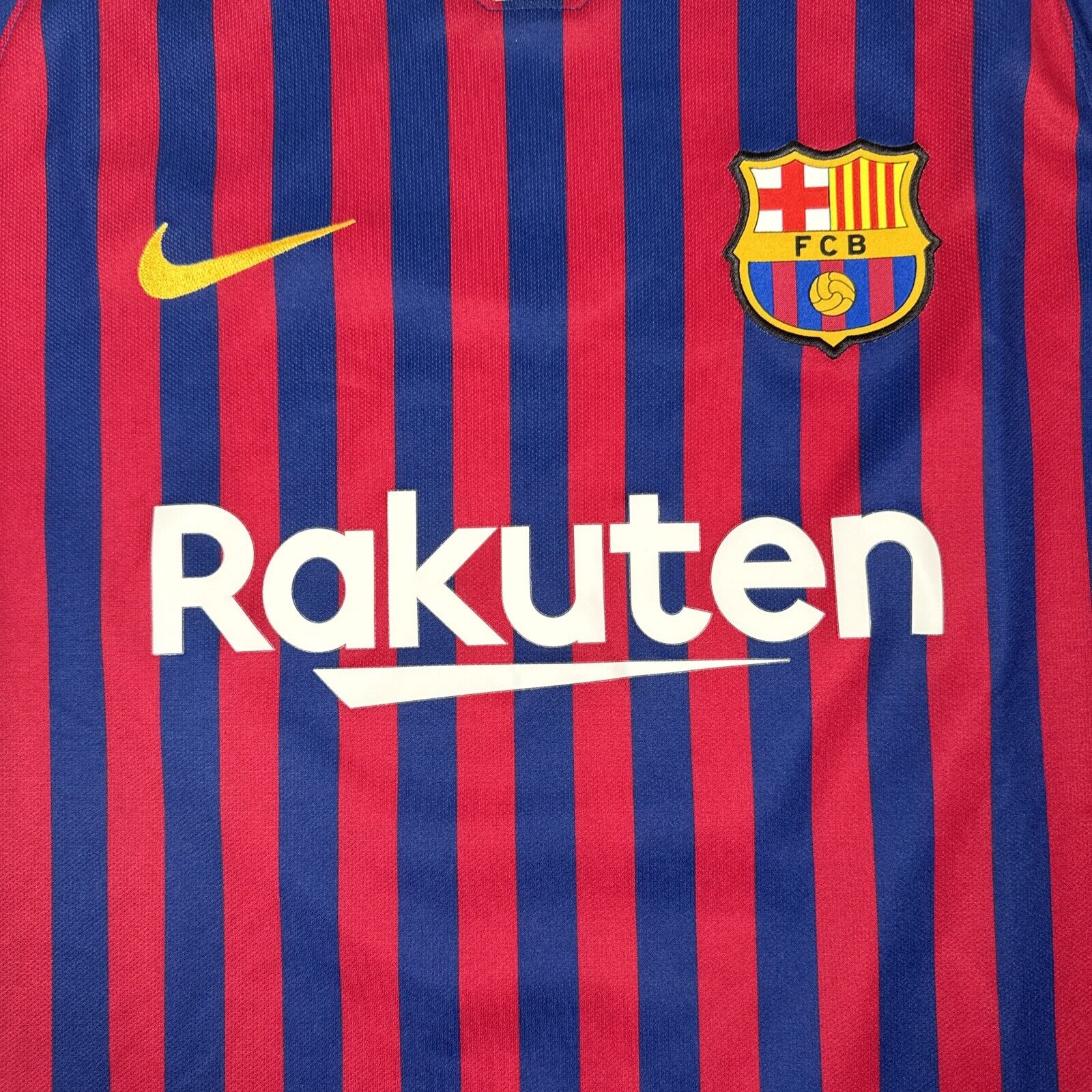 Barcelona 2018/2019 Home Football Shirt  Men’s Large - Football Shirt Kingdom