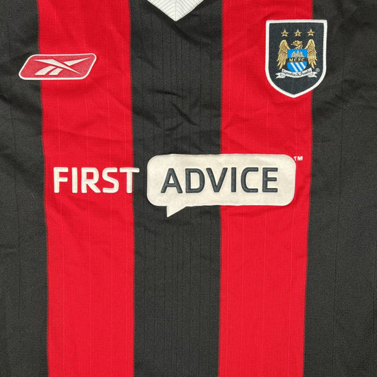 Manchester City 2003/2004 Away Football Shirt Long Sleeve Large - Football Shirt Kingdom