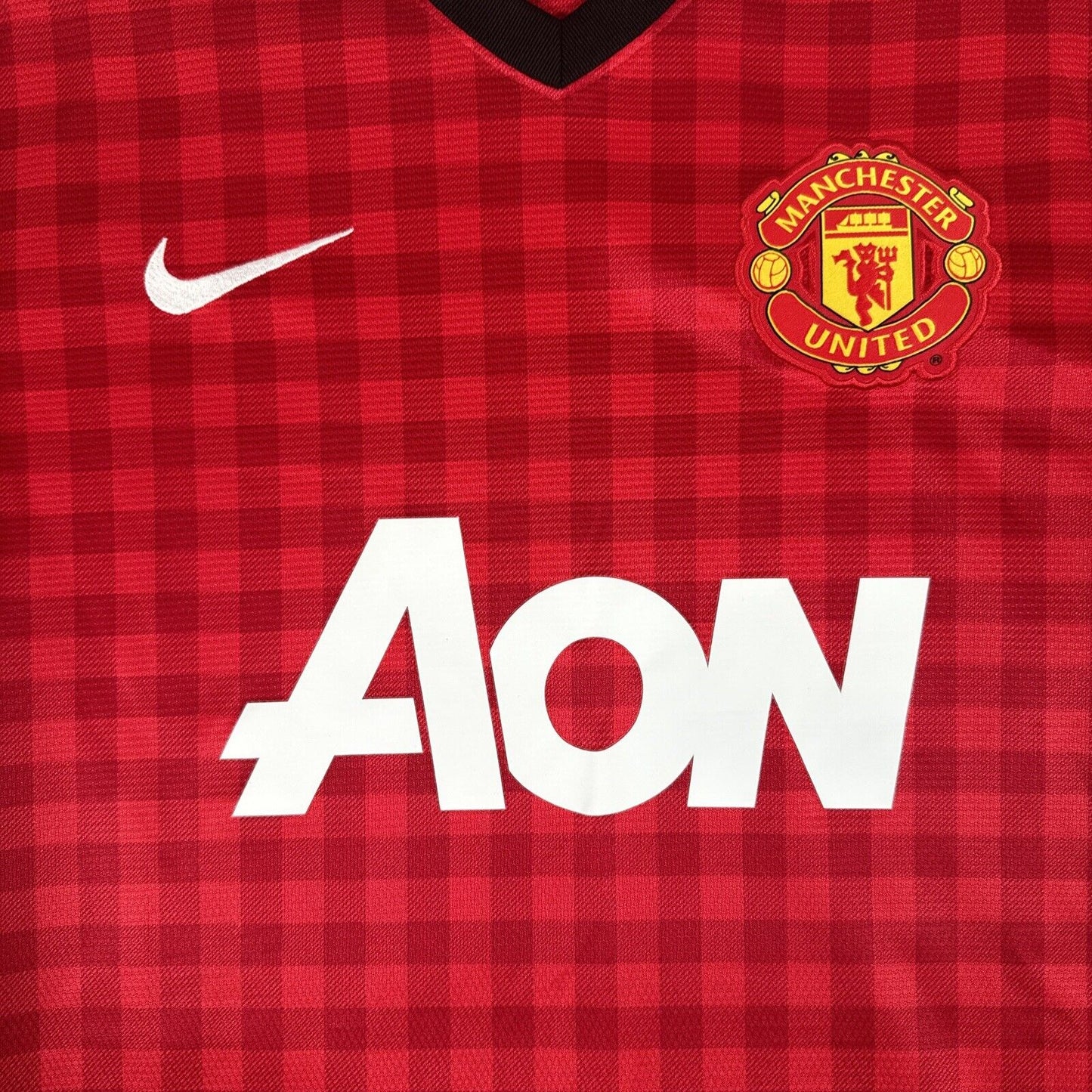 Manchester United 2012/2013 Home Football Shirt  Medium - Football Shirt Kingdom