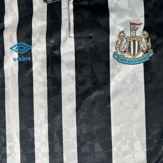 Newcastle United 1990/1991/1992/1993 Home Football Shirt  XL - Football Shirt Kingdom
