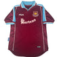 West Ham United 1999/2000/2001 Home Football Shirt  Large