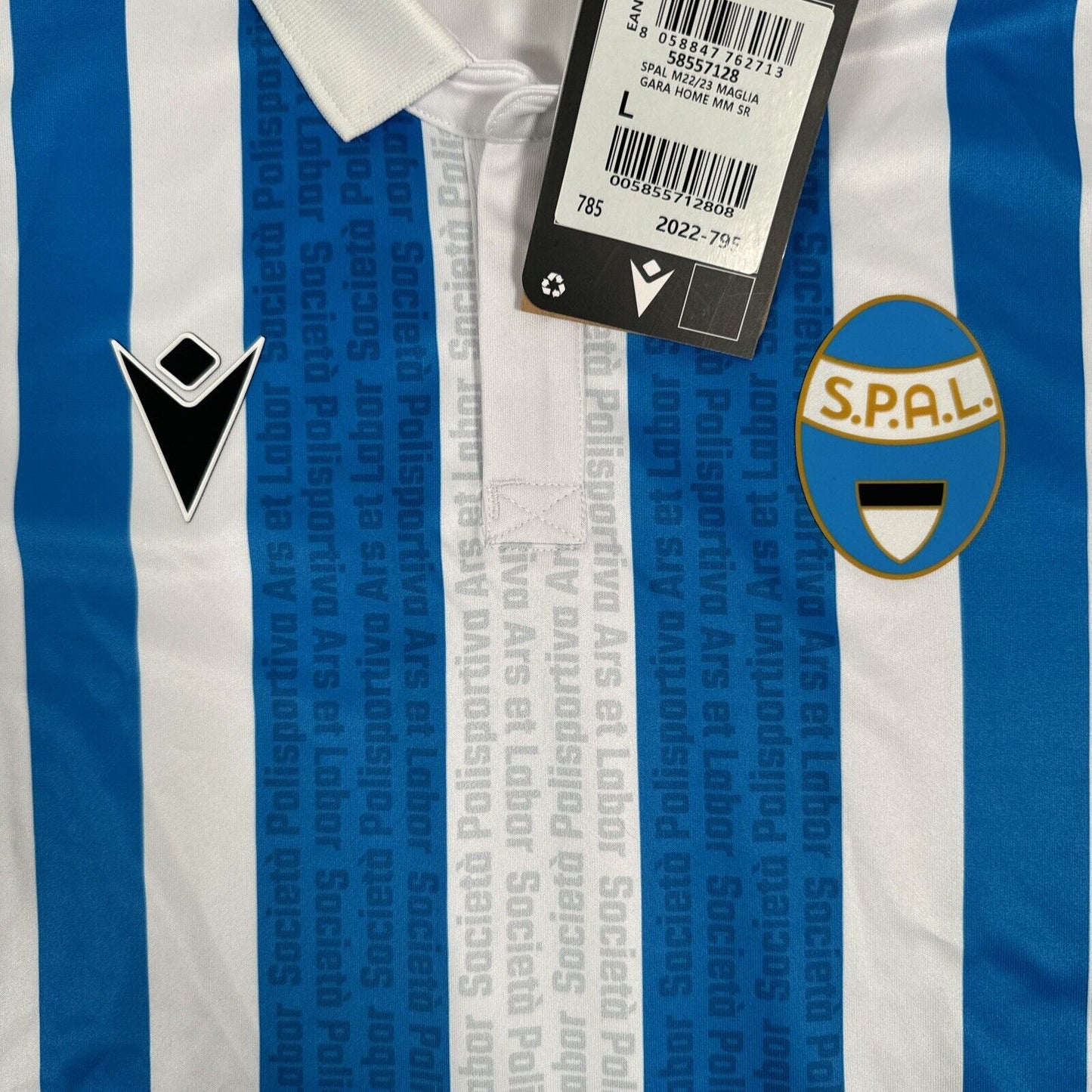 SPAL 2022/2023 Home Football Shirt  BNWT Large