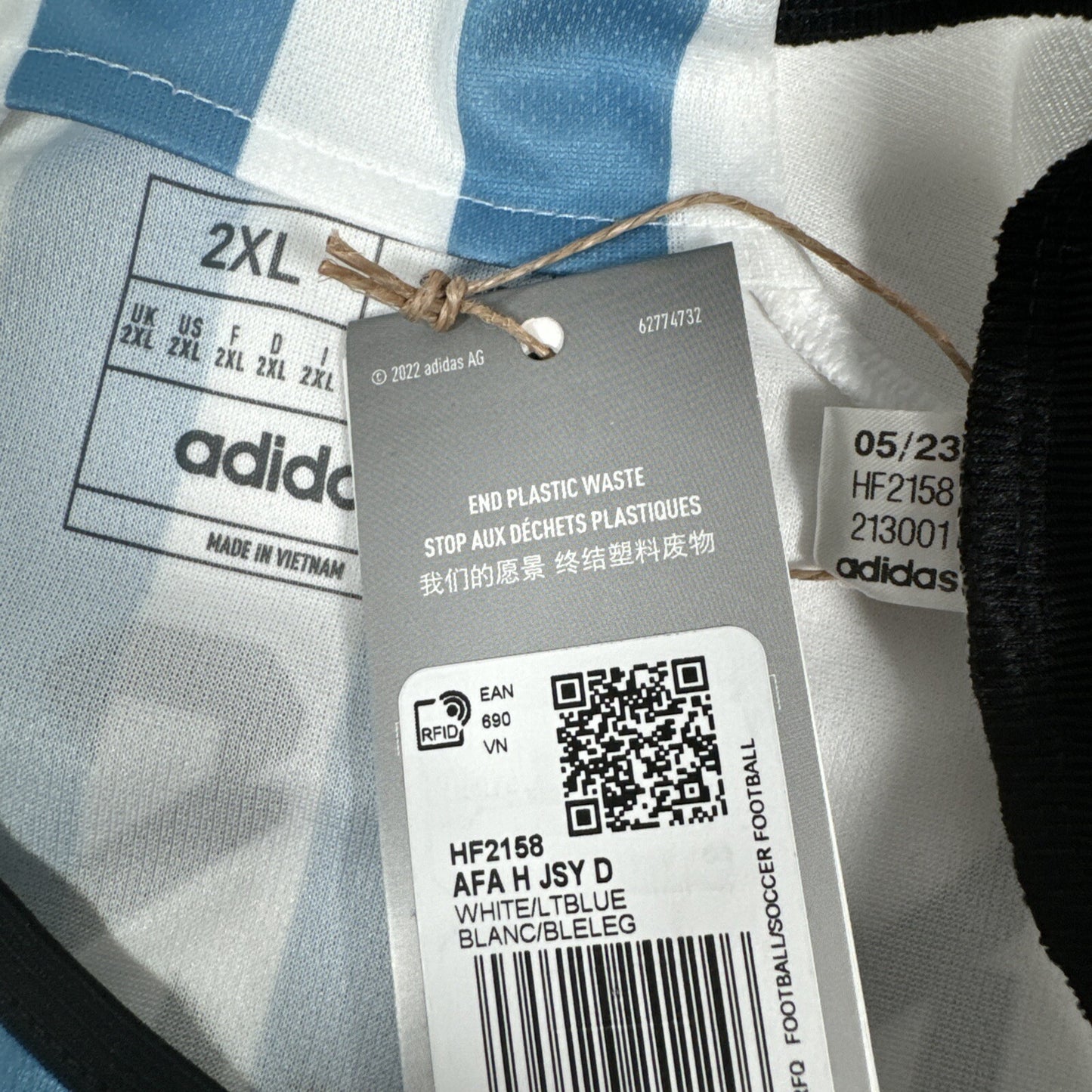messi 10 argentina 2022 2023 world cup final home football shirt bnwt 2xl xxl5