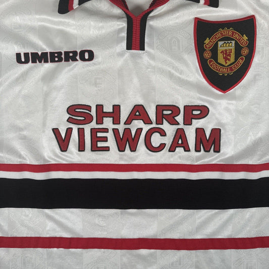 Manchester United 1997/1998/1999 Away Football Shirt Men’s Medium - Football Shirt Kingdom