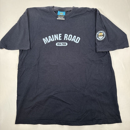 Official Manchester City Maine Road Leisure Football Shirt Men’s XL — full front view