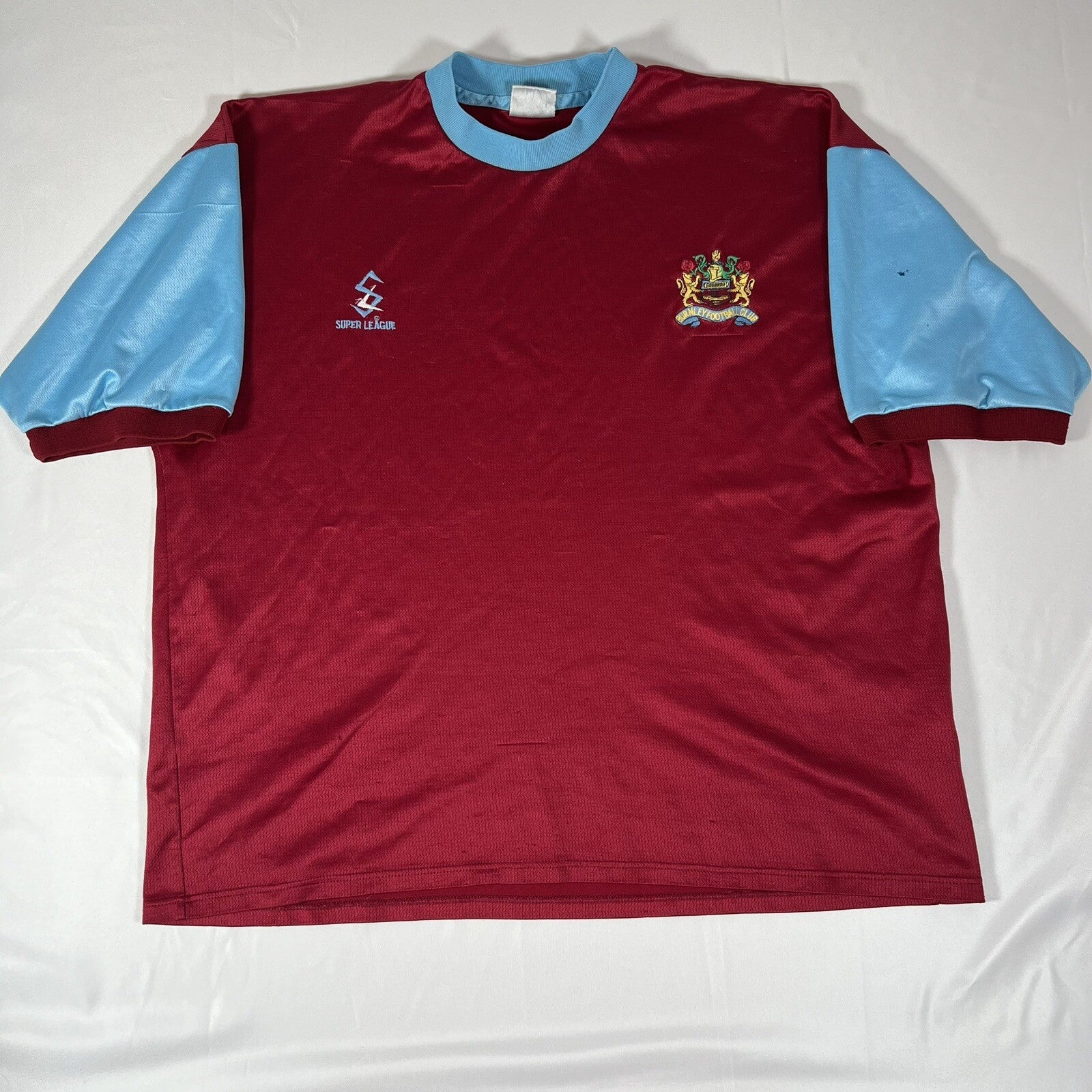 burnley 2000 2001 home football shirt men s xl2