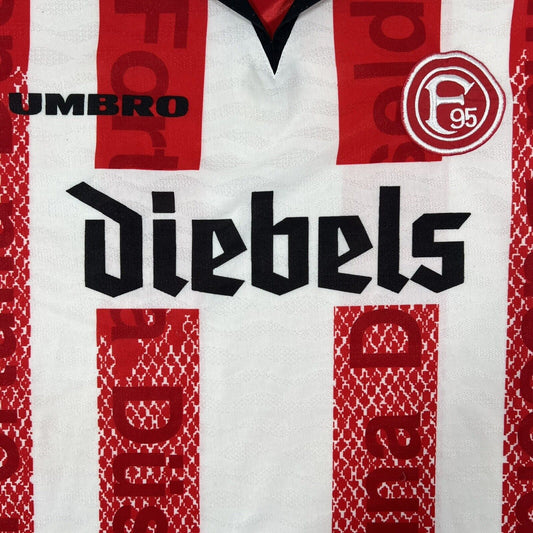 Fortuna Düsseldorf 1996/1997/1998 Home Football Shirt  XL - Football Shirt Kingdom