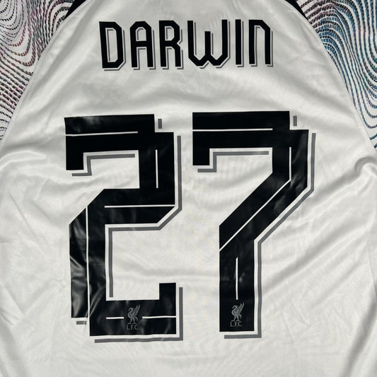 DARWIN 27 Liverpool 2022/2023 Away Football Shirt  Medium - Football Shirt Kingdom