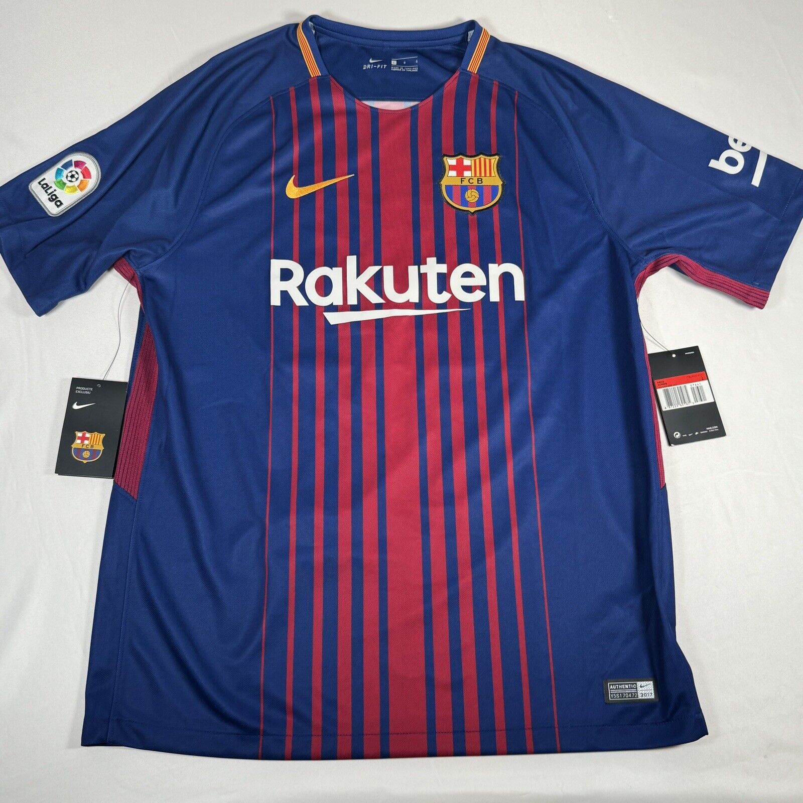 messi 10 barcelona 2017 2018 home football shirt large bnwt4