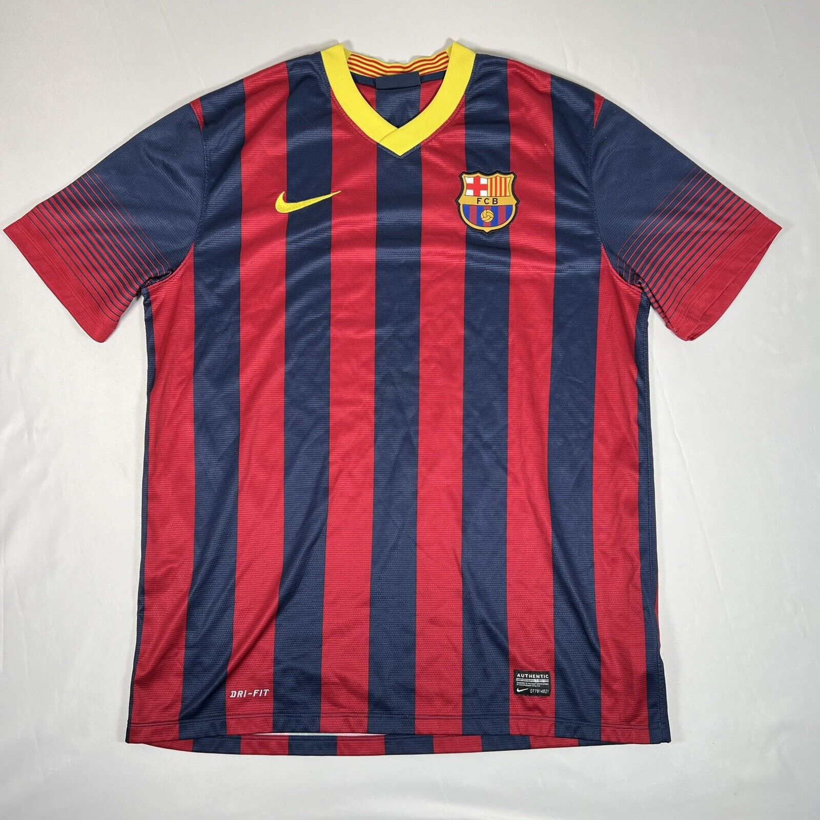 barcelona 2013 2014 home football shirt men s large2